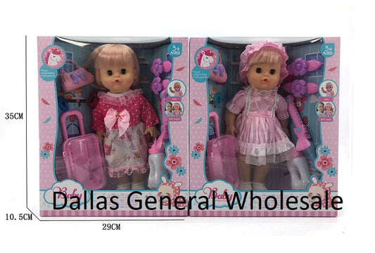 Bulk Buy B/O Toy 14" Singing Doll Set Wholesale