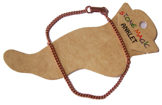 Wholesale SOLID COPPER SERPINTINE CHAIN 9 INCH ANKLET (sold by the piece )