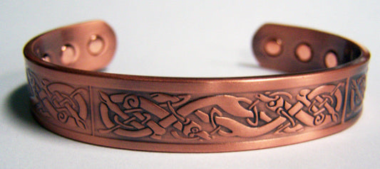 Wholesale CELTIC SNAKE PURE COPPER SIX MAGNET CUFF BRACELET ( sold by the piece )