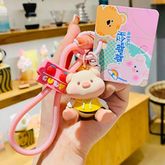 Express Your Style with Cartoon Doodle Shaped Keychains