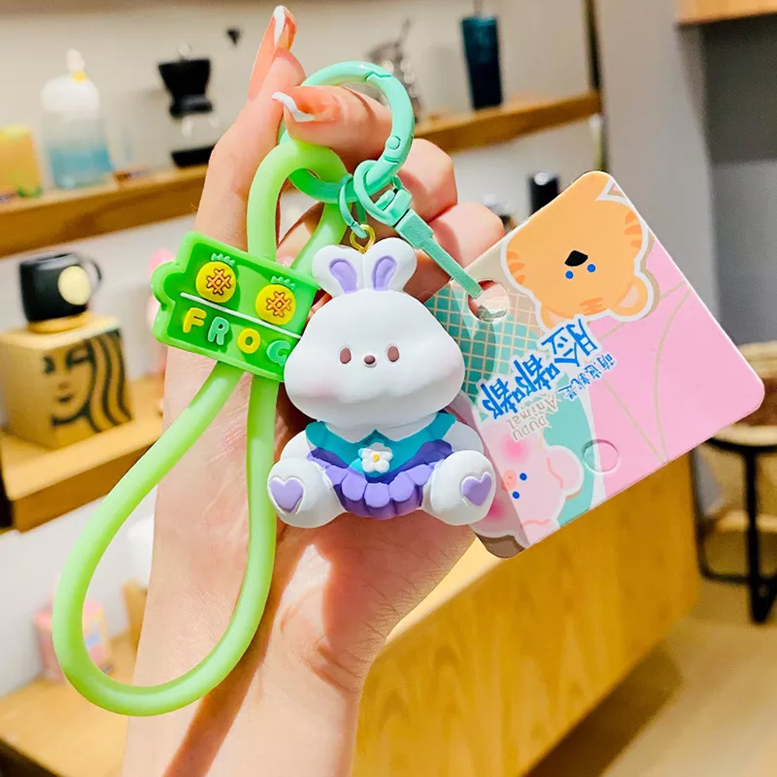 Express Your Style with Cartoon Doodle Shaped Keychains