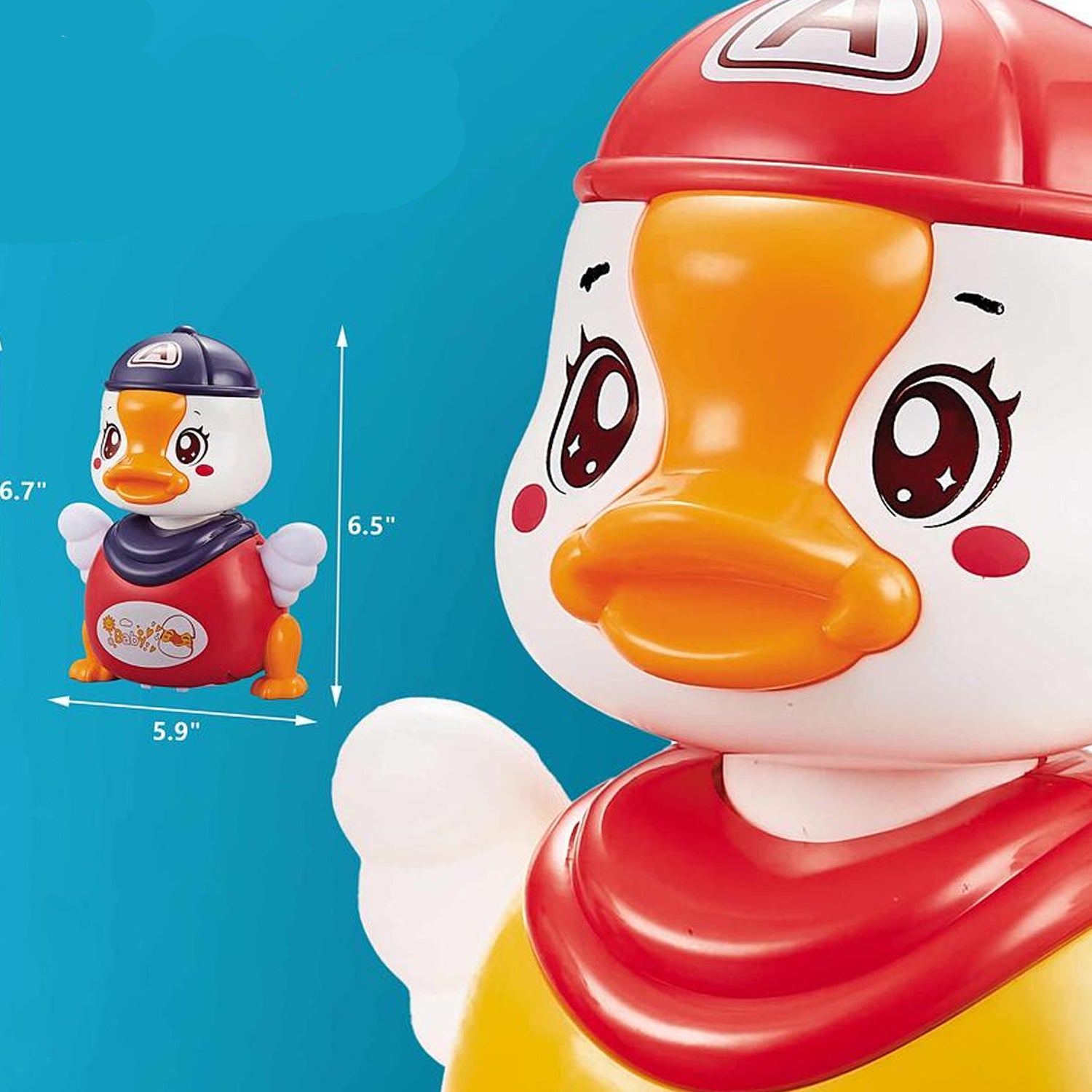 Electric Swing Duck - Luminous Musical Education Toy for Kids