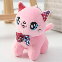Accessorize Your Keys with Our Cute Cartoon Plush Animal Soft Cat Keychain Pendant