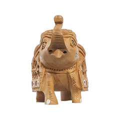 Wood Elephant Sculpture