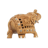 Wood Elephant Sculpture