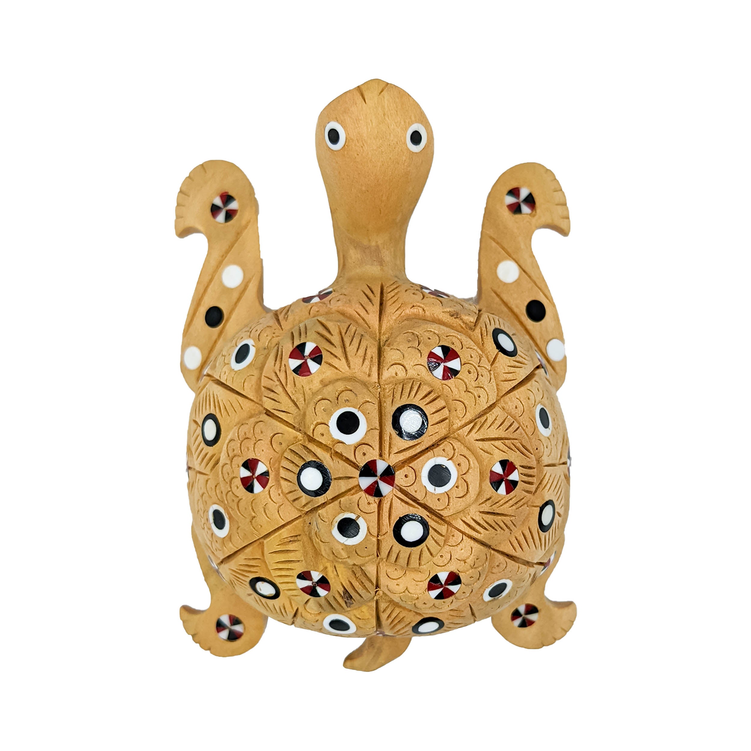 Wooden Handmade Painted Tortoise