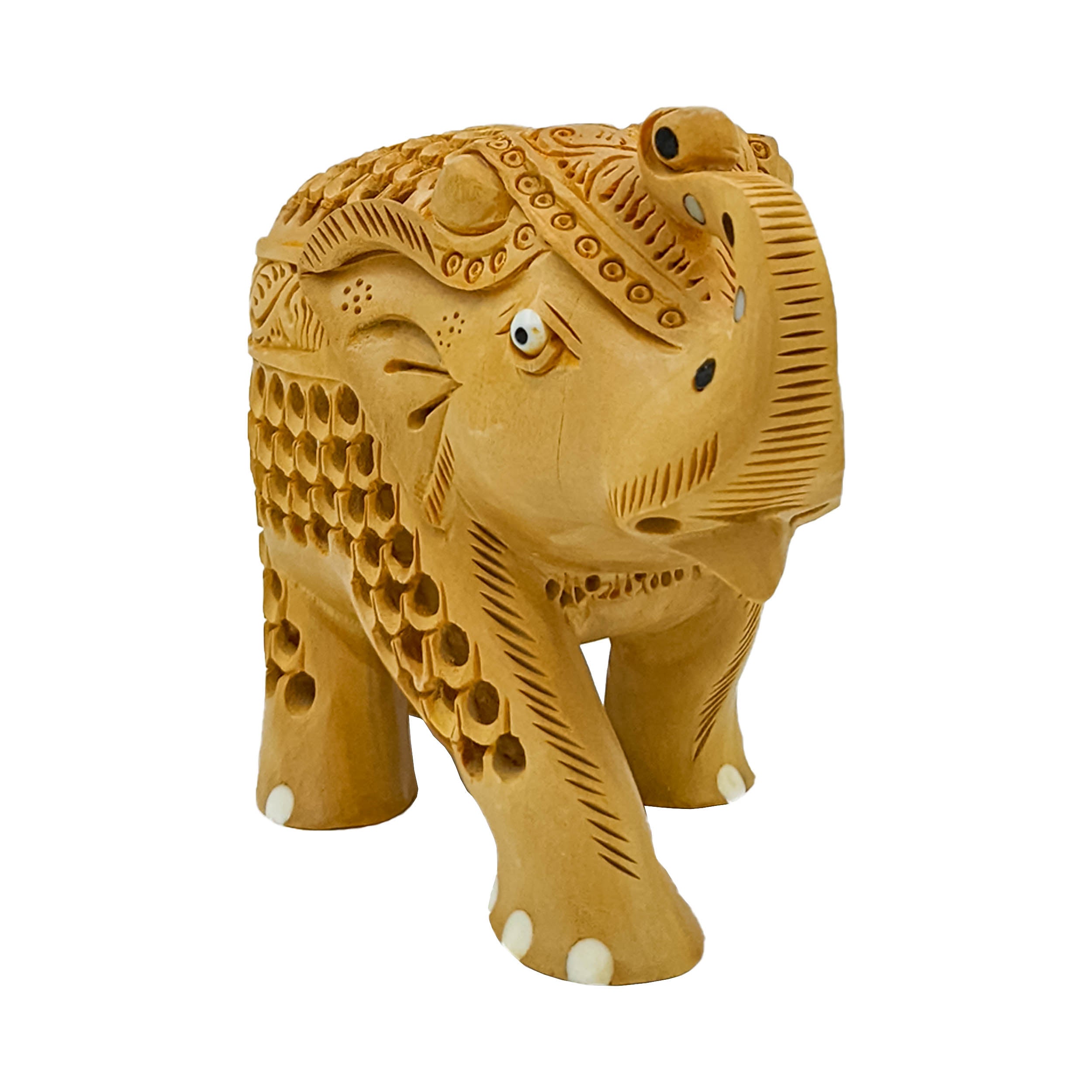 Wooden Handicraft Jaali Work Elephant
