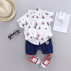 JSBlueRidge Wholesale's Casual Printed Short-Sleeved Boys Children Clothes