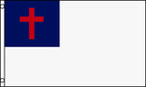 Wholesale HEAVY NYLON CHRISTIAN CROSS RELIGIOUS  3 X 5 FLAG ( sold by the piece )