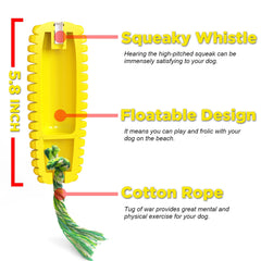 Yellow Dog Corn Chew Toy - Perfect for Puppies and Adult Dogs