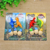 Get Creative with the Dinosaur Egg Style Eraser Set for School Kids Retail Sample Purchase