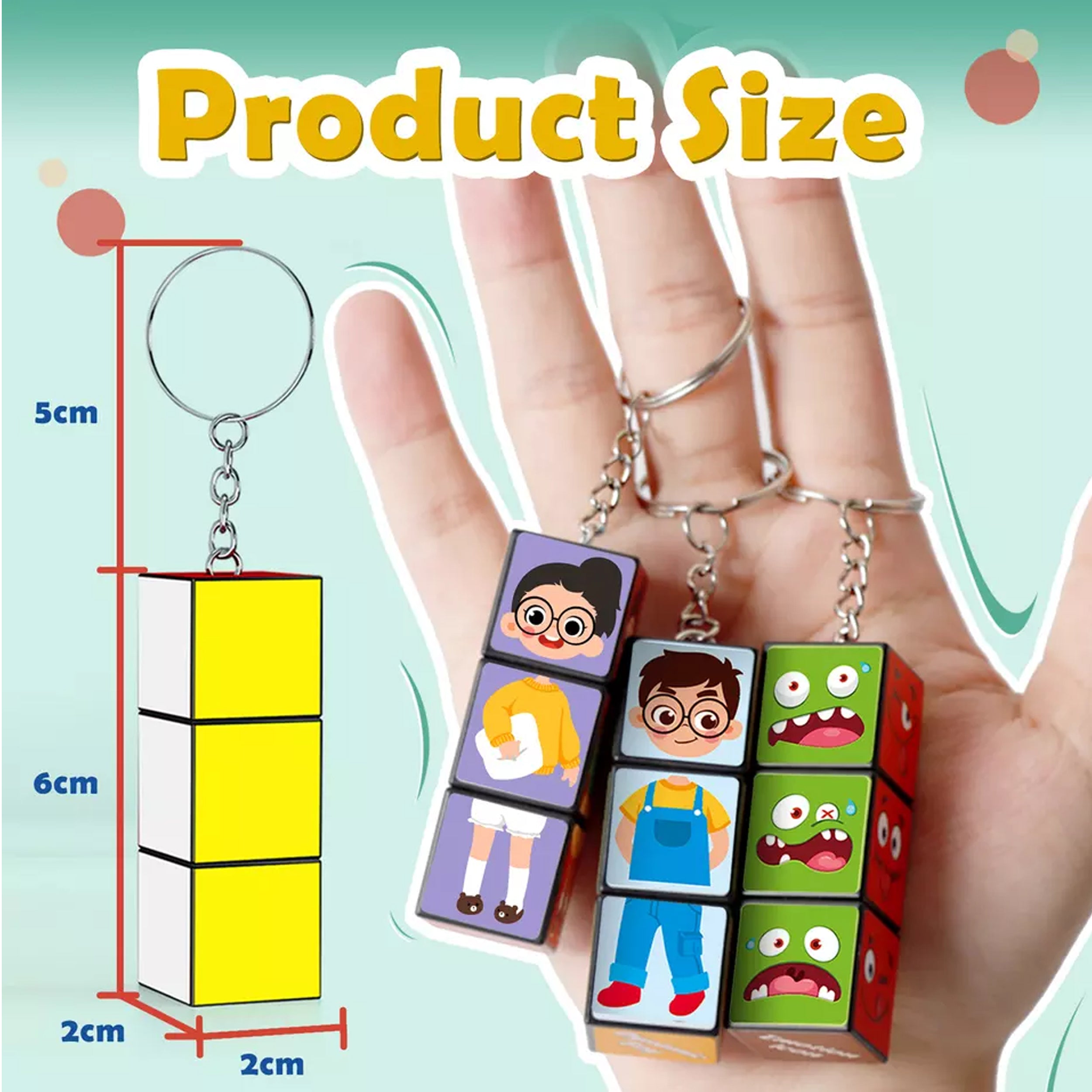 Hot Sale Cube Magic Keychain Transform Fidget Toy - Keep Your Hands Busy Anywhere, Anytime