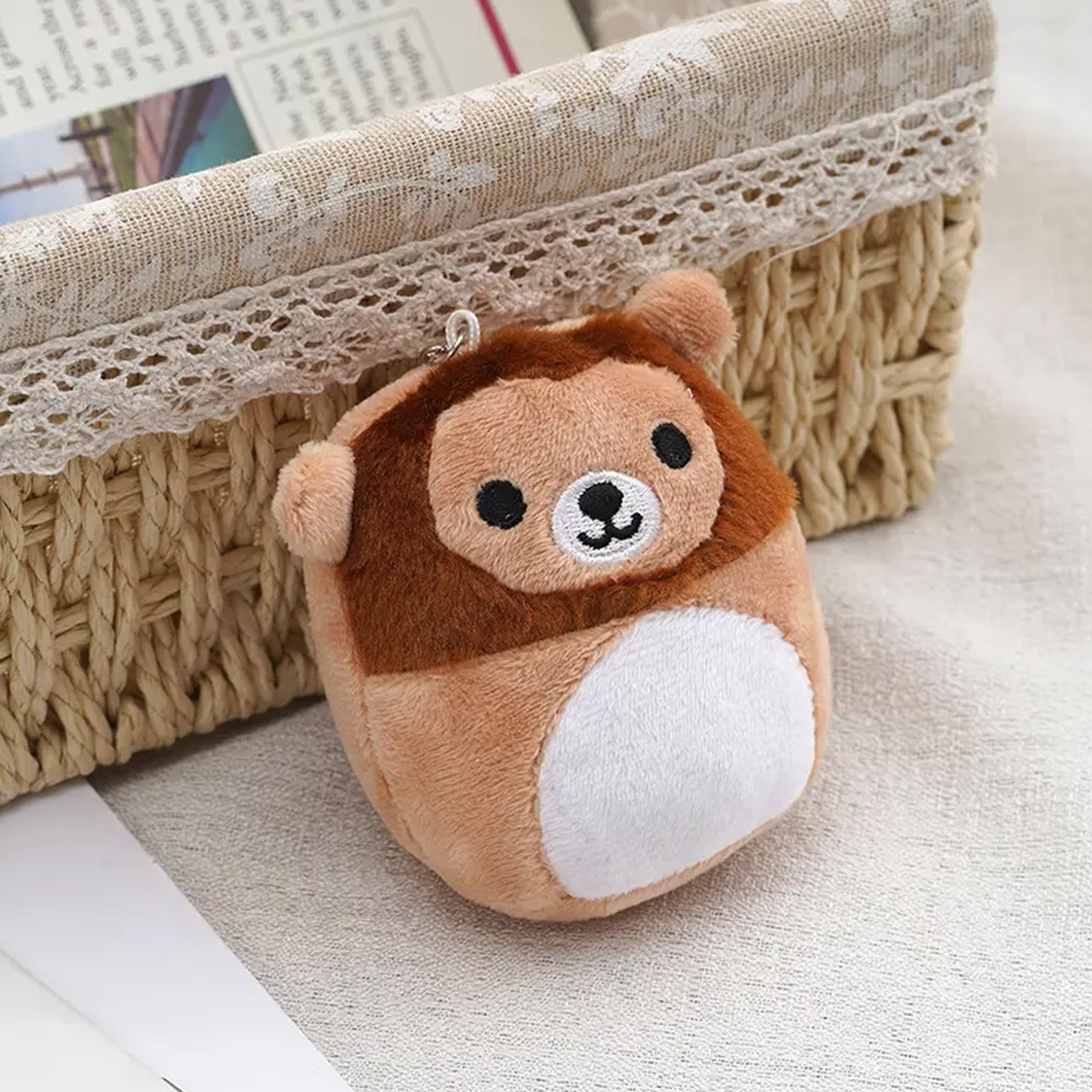 Cute Animals Style Soft Plush Keychains Toy for Kids