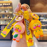 Fruit Duck Keychain Toy