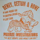 Buy DEWEY GETTUM HOWE INVESTIGATOR VINTAGE TEE SHIRT MEDIUM Bulk Price