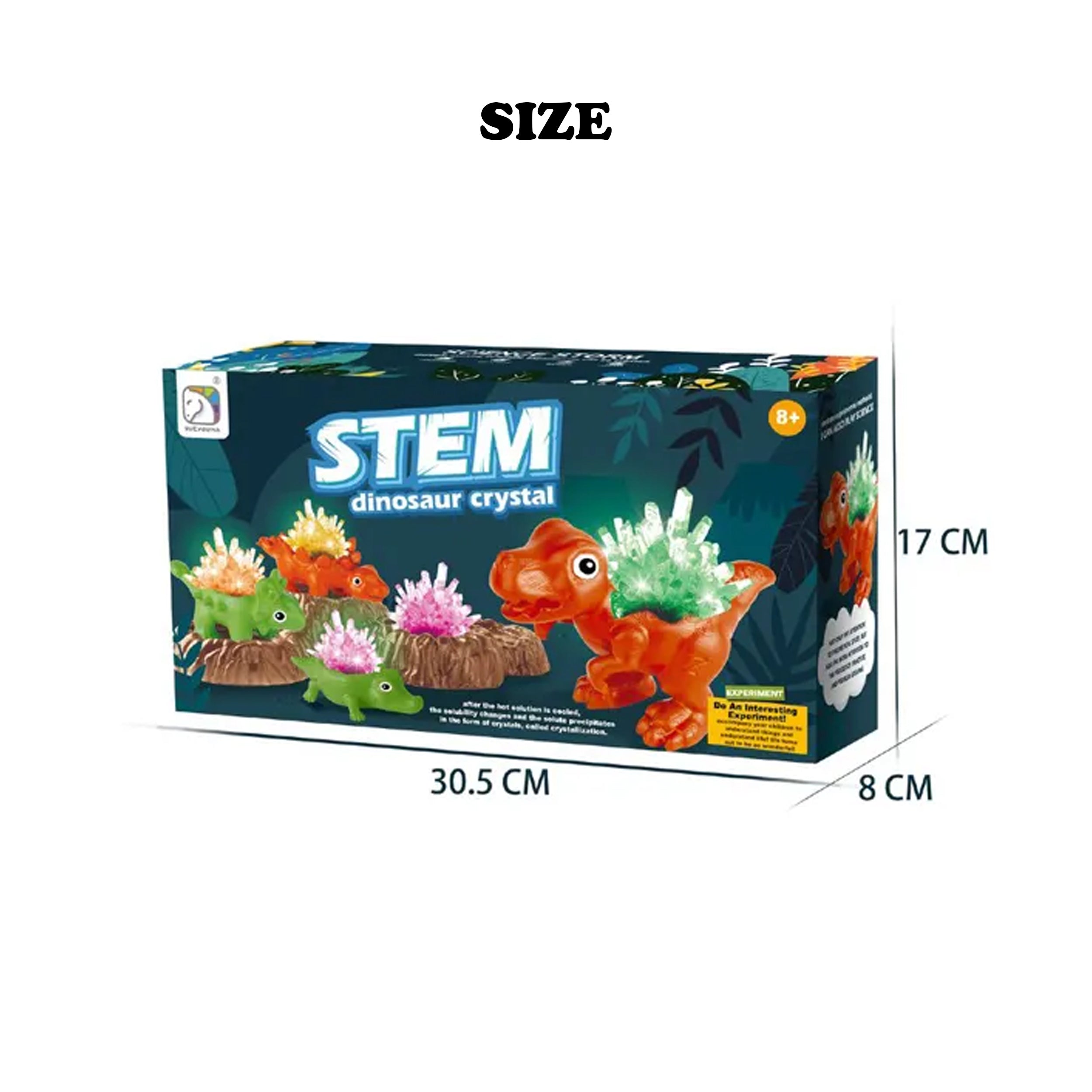 Dinosaur Crystal Growing Kit - Perfect STEM Toy for Kids