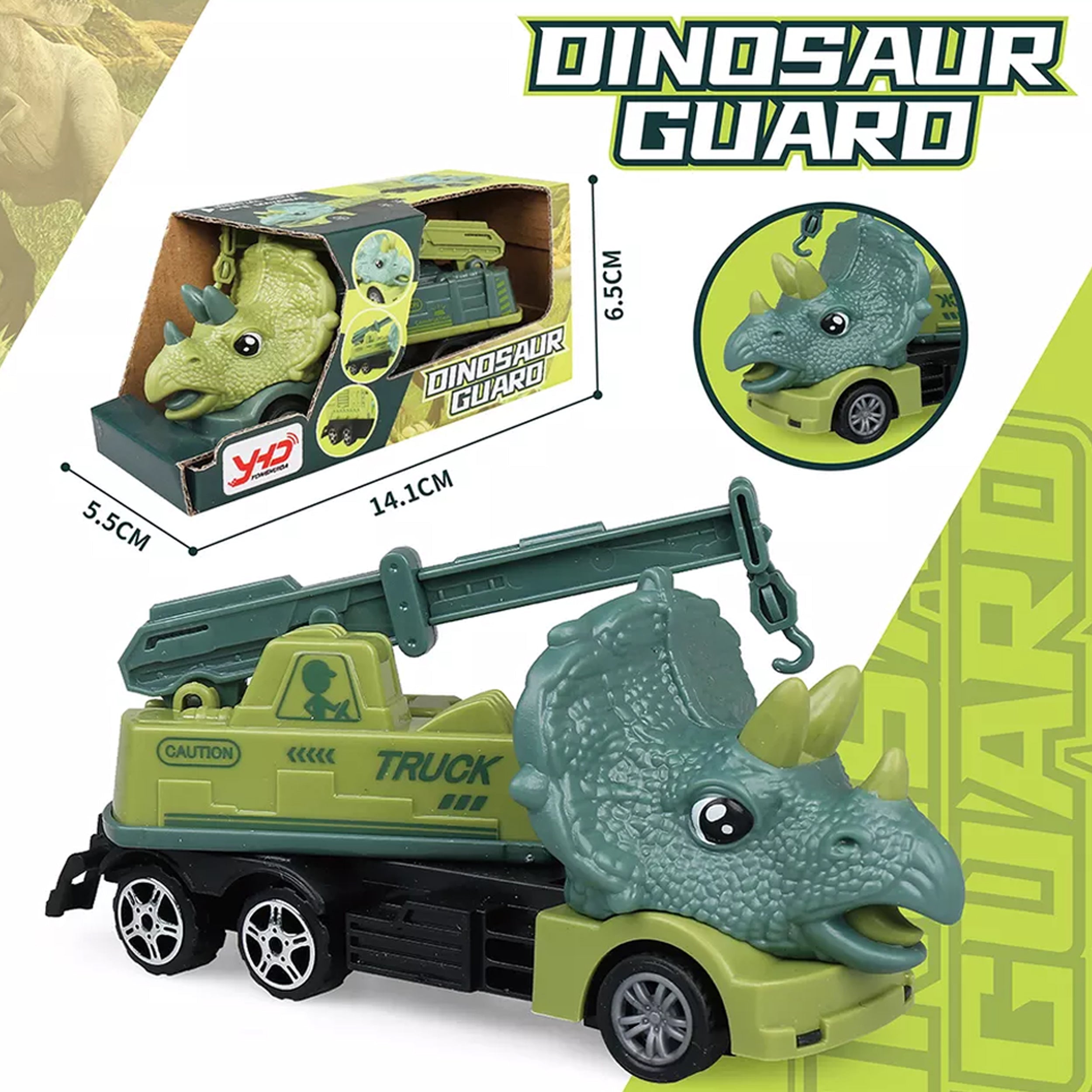 Dinosaur Engineering Transport Vehicle Toy Car - Let Your Child Explore the Prehistoric World with Fun and Engaging Dino-Car Toys