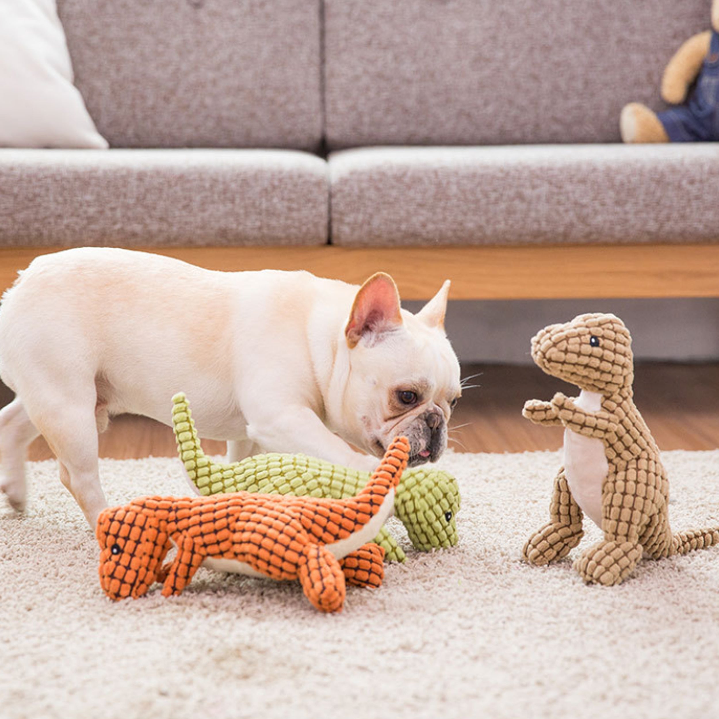 Entertain Your Puppy with JSBlueRidge Dinosaur Shape Chewing Toy