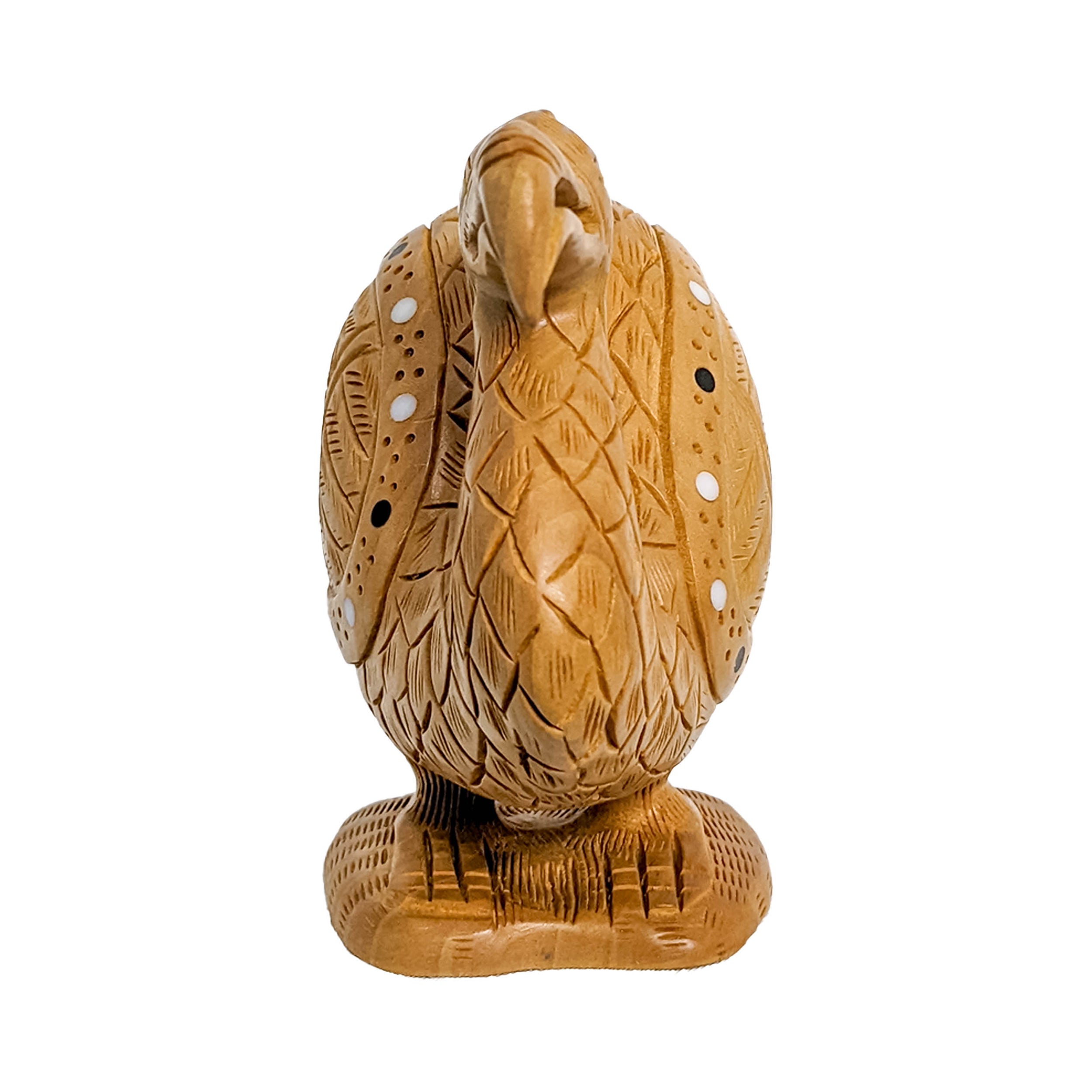 Add an Extinct Charm to Your Home Decor with Handcrafted Wooden Dodo Statue