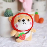 Cute Little Dog Theme Soft Stuffed Plush Keychains