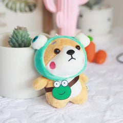 Cute Little Dog Theme Soft Stuffed Plush Keychains