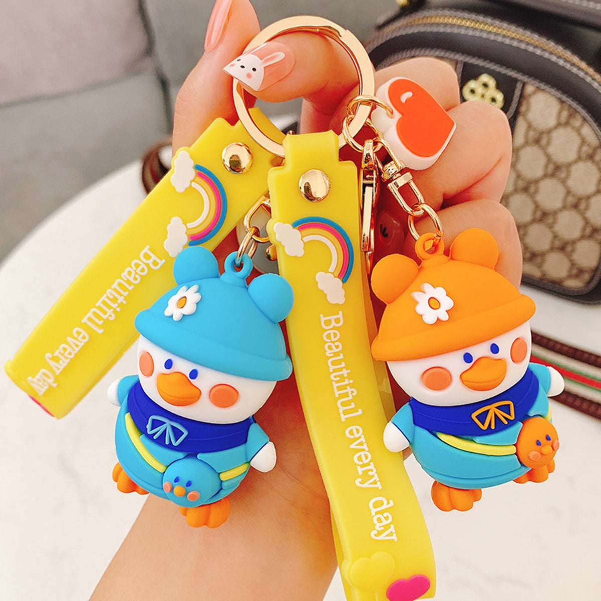 Shop Wholesale Duck with Hat Keychains - Add Some Quirky Flair to Your Key Collection