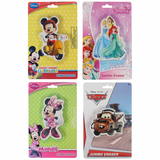 Jumbo Disney Eraser Set For Kids In Bulk- Assorted