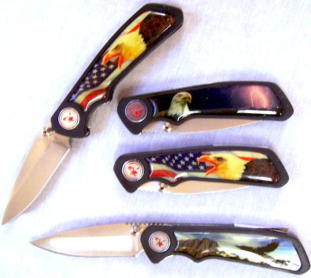 Buy EAGLE ASSORTEDDESIGN 4 INCH POCKET FOLDING KNIFE ( sold by the piece or dozenBulk Price