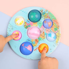 Play and Learn with Universe and Planets Bubble Fidget Pop It Toy