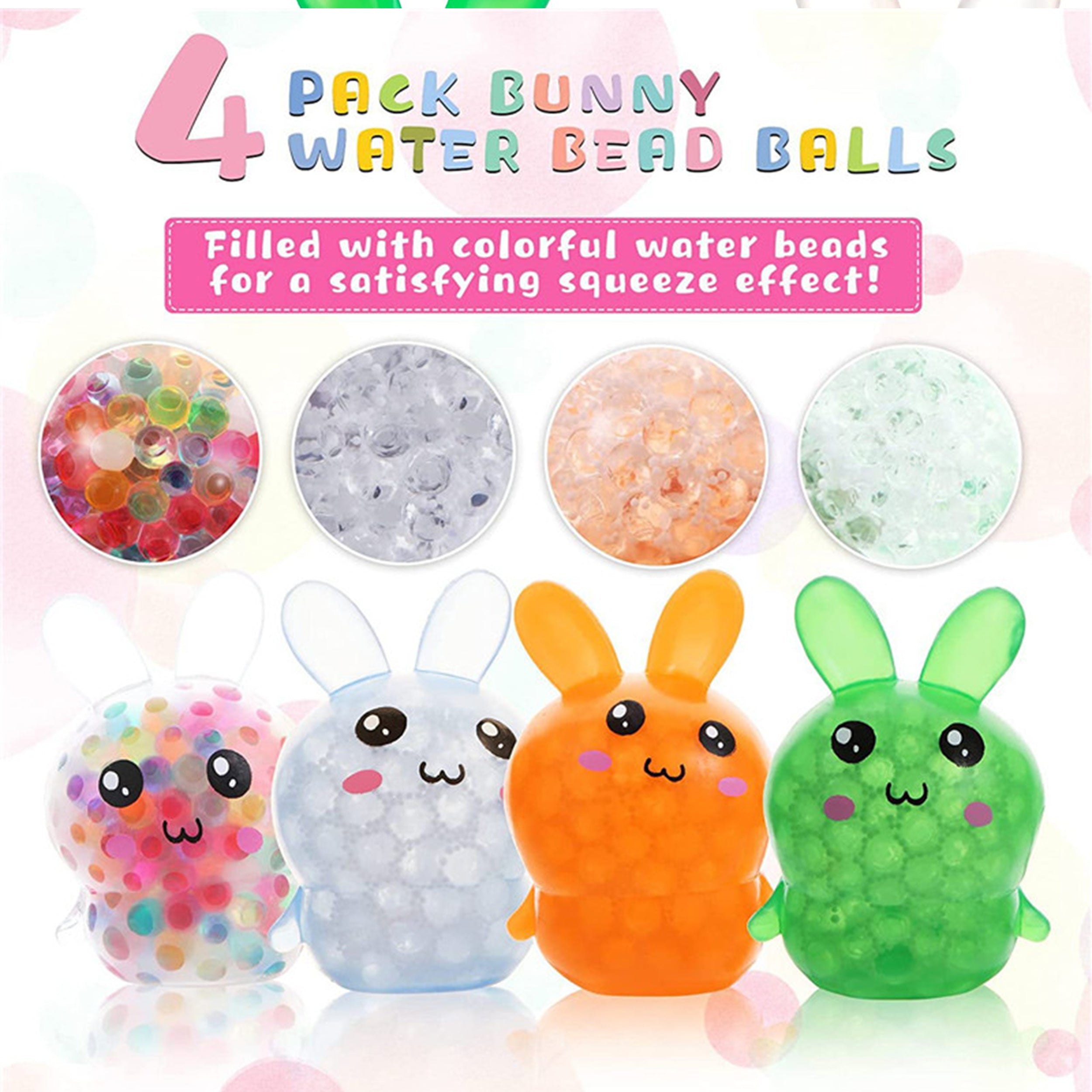 Easter Bunny Water Bead Ball - Assorted