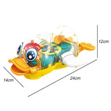 Transparent Electric Rotating Gear Duck