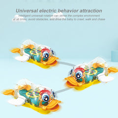 Transparent Electric Rotating Gear Duck