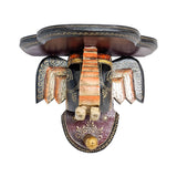 Wooden Elephant Face Wall Bracket