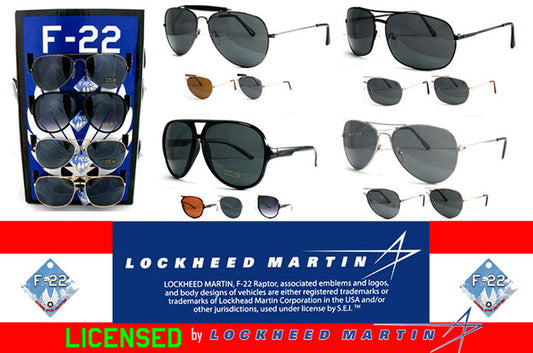 Buy F22-LOCKHEED MARTIN PILOT AVAITOR SUNGLASSE ( sold by the dozenBulk Price
