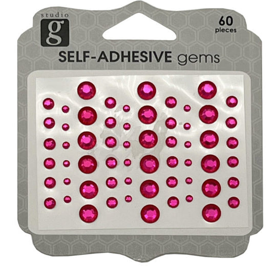 Pink Decorative Adhesive Gems