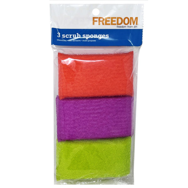 Scrub Daddy Non-Scratch Flex Texture Sponge, Multi-Color, 3-Count 
