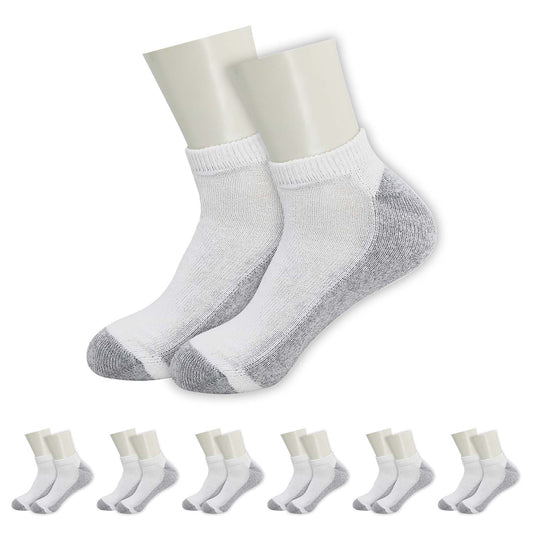 Buy Men's Ankle Wholesale Socks, Size 10-13 in White - Bulk Case Of 96 Pairs