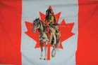 Buy CANADIAN / CANADA INDIAN ON HORSE 3' X 5' FLAGBulk Price