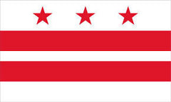 Wholesale DISTRICT OF COLUMBIA 3' X 5' FLAG (Sold by the piece) *- CLOSEOUT $ 1.95 EA