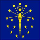 Wholesale INDIANA State 3' X 5' Flag (Sold by the piece)