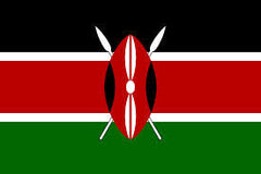 Wholesale KENYA 3' X 5' FLAG (Sold by the piece)