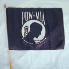 Buy POW MIA 11 X 18 INCH FLAG ON A STICK (Sold by the dozen)Bulk Price