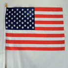 Buy AMERICAN CLOTH 12 X 18 INCH FLAG ON A STICK (Sold by the dozen)Bulk Price