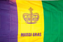 Wholesale MARDI GRAS 3' X 5' FLAG (Sold by the piece) *- CLOSEOUT $2.95 EA