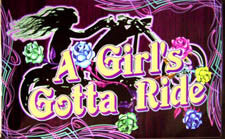 Wholesale GIRLS GOTTA RIDE DELUXE 3' X 5' LADY BIKER FLAG (Sold by the piece)