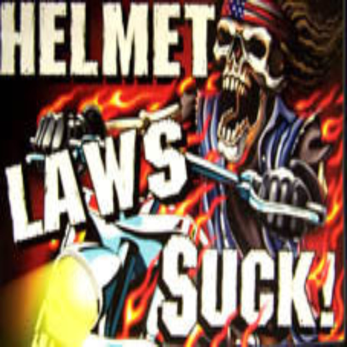 Wholesale New Flag HELMET LAWS SUCK DELUXE Biker Flag | Country Flag 3x5 ft (Sold by the piece)