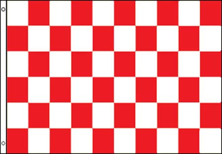 Wholesale RED WHITE CHECKERED FLAG (Sold by the piece)