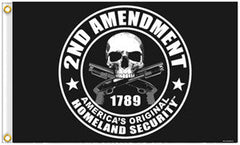 Wholesale 2ND AMENDMENT 3 x 5 DELUXE BIKER FLAG (Sold by the piece)