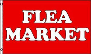 Wholesale RED FLEA MARKET 3' x 5' FLAG (Sold by the piece)