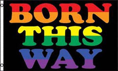 Buy RAINBOW BORN THIS WAY 3 X 5 FLAGBulk Price